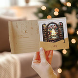 Flower Library Bookish Acrylic Suncatcher Stained Glass Effect Window Car Hanging Christmas Ornament Indoor Outdoor Decor Garden Bookworm Sun Catcher Book Lover for Women Mom Grandma