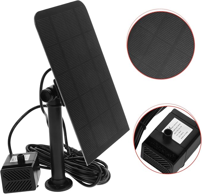 BESPORTBLE Solar Fountain Pump 2.5w for Pond Bird Bath Garden Solar Panel for Outdoor Lights Easy Setup Decorative Water Feature