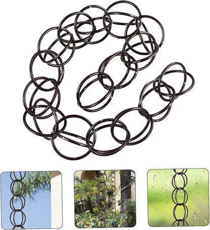 VOSAREA Decorative Copper Gutter Downspout Chain 1M Garden Rainwater Diverter Hummingbird Design for Outdoor Winter Drainage