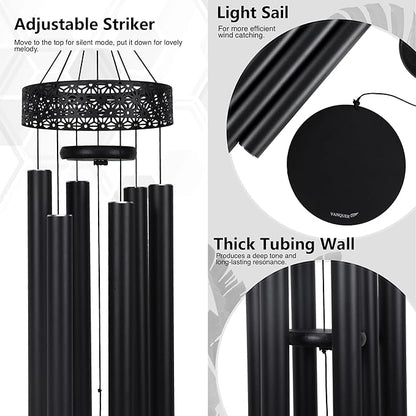 Extra Large Wind Chimes for Outside Deep Tone - 58'' Wind Chimes Outdoor Clearance, Deep Tone Wind Chime, Windchimes Outdoors, Memorial WindChimes, Sympathy Gift, Garden Patio Yard, Home Décor