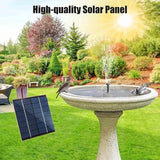 Solar Fountain with Panel Water Pump for Bird Bath Solar Panel Kit Outdoor Fountain for Outdoor Small Pond, Patio Garden and Fish Tank