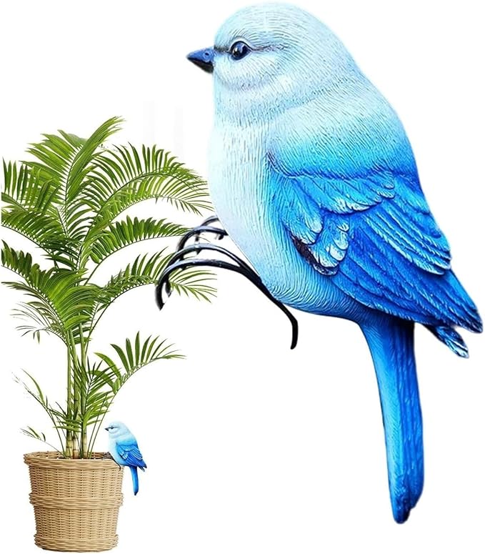 Garden Decor Resin Bird Statues Garden Decorative Sculptures Outdoor Decor Outdoor Decor(B)