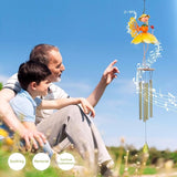 Taman Wind Chime for Outside - Flower Fairy Wind Chimes for Outside Aluminum Tubes Decorative Memorial Gift, for Home, Outdoor, Yard, Patio,Garden Decor