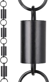 RainChains Pacific Channel Rain Chain 8.5ft Black Aluminum Rain Chains for Gutters Decorative Chain.