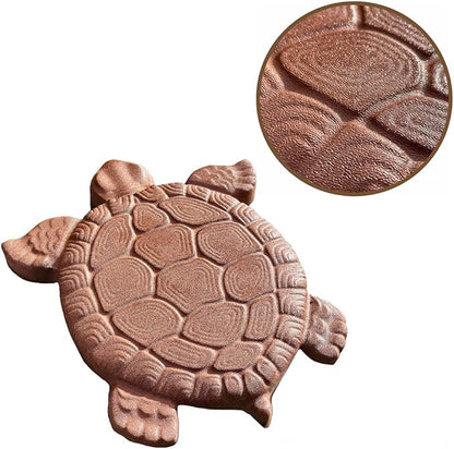 AUTUMN DIY Non-Slip Stepping Stones - Concrete Walkway Turtle Statue Mold, Textured for Garden Decor, Made in USA