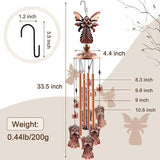 Wind Chimes Outdoor Clearance, Ukulork Angel Aluminum Tube Windchime with S Hook,Patio Garden Decor, Housewarming Gift.