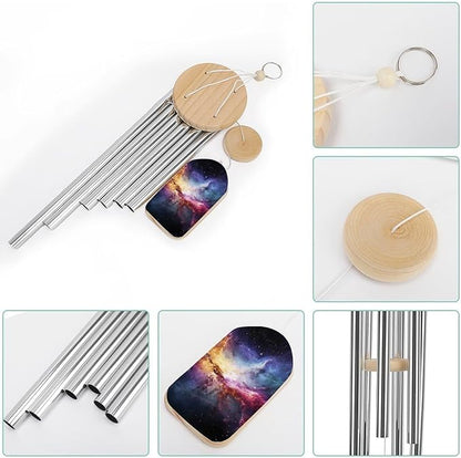 Large Aluminium Wind Chimes 20.5" Inches Nebula and Galaxy in The Universe Wind Chimes for Outside Memorial Wind Chimes Sympathy Wind Chime for Outdoor Garden Patio Decoration