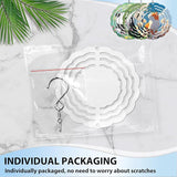 5 Pack 3 inch Sublimation Wind Spinners Blanks Wind Spinner Sublimation Blank Bulk 3D Aluminum Metal Wind Spinners for Yard and Garden Indoor Outdoor Window Porch Front Door Decoration Round