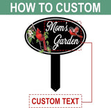Personalized Name Garden Cardinal Metal Signs with Stake, Custom Family Name Yard Decor for Outdoor Outside, Cardinal Lawn Patio Stake Gardening Enthusiasts Grandmothers Gift