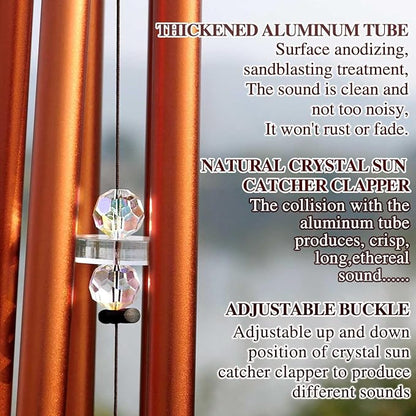 Personalized Memorial Wind Chime with Custom Photo, Name & Date - Thoughtful Sympathy Gift for Garden, Porch, Backyard & Patio Decor