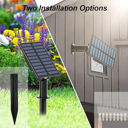 T-SUN Solar Pond Lights, 3 in 1 RGB Color Changing Underwater Pond Lights, Outdoor Waterproof LED Landscape Spotlights for Fish Tank Garden Yard Pool Pond Fountain Waterfall Decoration(3 Head Lamp)