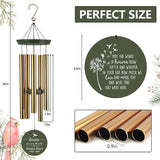Personalized 30/36 inch Wind Chimes Memorial, Deep Tone Memorial Wind Chimes for Loss of Loved One/Mom/Dad, Sympathy Gifts for Bereavement(Produced in USA)