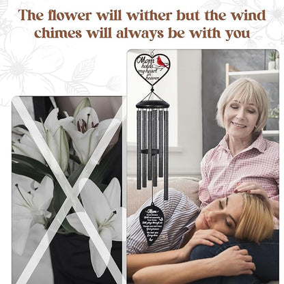 Memorial Gifts for Loss of Mom Wind Chimes,Sympathy Gifts for Loss of Mom,Bereavement Remembrance Funeral Condolence Gifts for Loss of Mother, 30“ Memorial Wind Chimes for Loss of Loved One