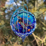 Sea Turtle Wind Spinner, 3D Hanging Stainless Steel Garden Spinner, Wind Spinner Hanging for Outdoor & Indoor Décor, Unique Gifts for Yard Garden Decoration or Patio Décor (Sea Turtle)