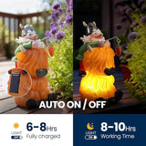 Garden Gnome Statue - Garden Gnome Riding Highland Cow - 6.7 Inch Tall Lawn Figurine - for Outdoor or House Decor - Funny Yard & Patio Decoration