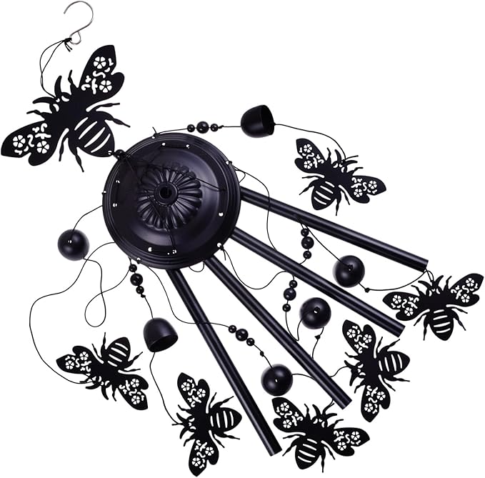 Bees Wind Chimes Outdoor Decoration, Mobile Wind Catcher, Retro Bee Wind Bells, Memorial Wind Chime, Blessing Windchime for Home, Balcony, Yard, Room, Xmas, Party, Indoor, Garden Decor, Gifts for Mom