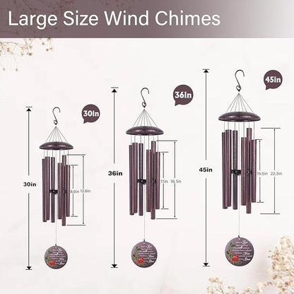 ASTARIN Personalized Cardinal Wind Chime Memorial, Customized Sympathy Wind Chimes for Loss of Loved One, in Memory of Loved Ones Lost, Bereavement Gifts Windchimes Outdoor, Produced in USA