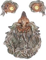 MEETYAMOR Garden Decor for Outside, Funny Tree Faces Bird Feeder Decor Outdoor Statues, Whimsical Old Man Tree Sculpture Decorations for Lawn, Patio, Yard Art