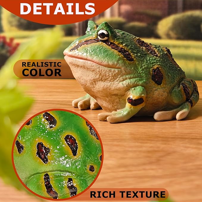 Sunthus Frog Toad Sculptures Garden Statues Yard Art Resin Decorations Outdoor Decor (Green, Standard)
