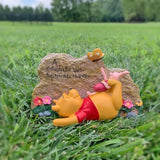 Disney Winnie The Pooh and Piglet Thoughtful Spot Everyday Outdoor Garden Rock, 5 inches Tall, Officially Licensed Disney Product