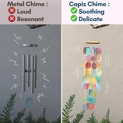 Solange & Frances Rainbow Wind Chimes for Outside. Spring Porch Decor Windchime Outdoors, Home Decor, Wind Chimes Garden Decor and Front Porch Decor. Unique Birthday Gifts, for Mom