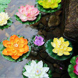 Artificial Floating Lotus Flower for Pond Decor 6 Pack of Water Lily
