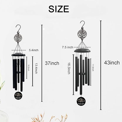 Personalized Initial Hearts Love Wind Chime Gift for Couple, Wedding Gift, Anniversary Couple Gift,Gift for Couple, Personalized Anniversary Wedding Gift 37''