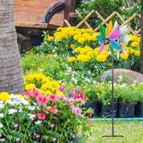 DREAMYSOUL Wind Spinners for Yard and Garden, 37" Wind Spinner Metal Colorful Kinetic Sculpture Spinners for Outdoor Patio Yard Lawn Garden Decorations (Double Blade)