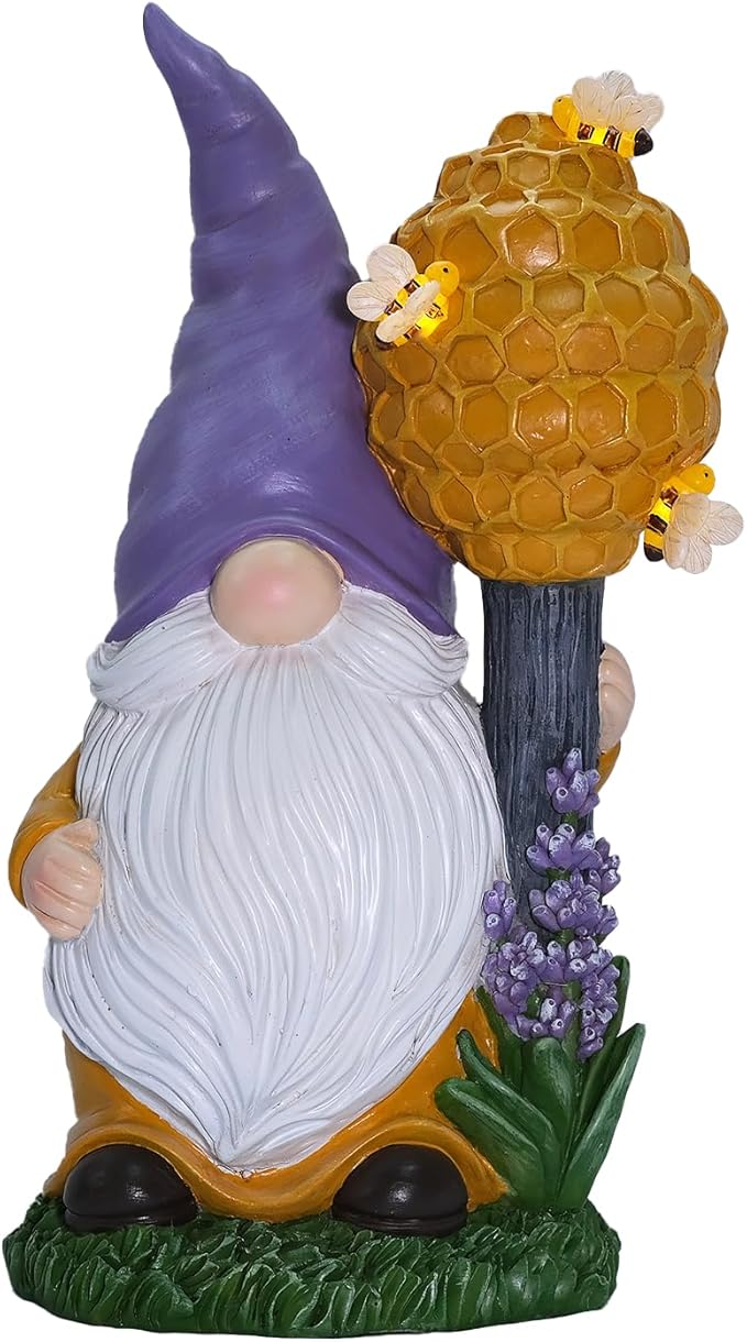Zayton Garden Outdoor Statues Gnomes Statues Yard Resin Decoration Gift Handmade Housewarming Gift for Patio Yard Lawn Waterproof Cracking