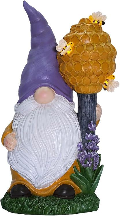 Zayton Garden Outdoor Statues Gnomes Statues Yard Resin Decoration Gift Handmade Housewarming Gift for Patio Yard Lawn Waterproof Cracking