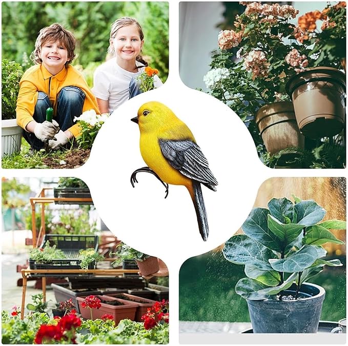 Garden Decor Resin Bird Statues Garden Decorative Sculptures Outdoor Decor Outdoor Decor(A)