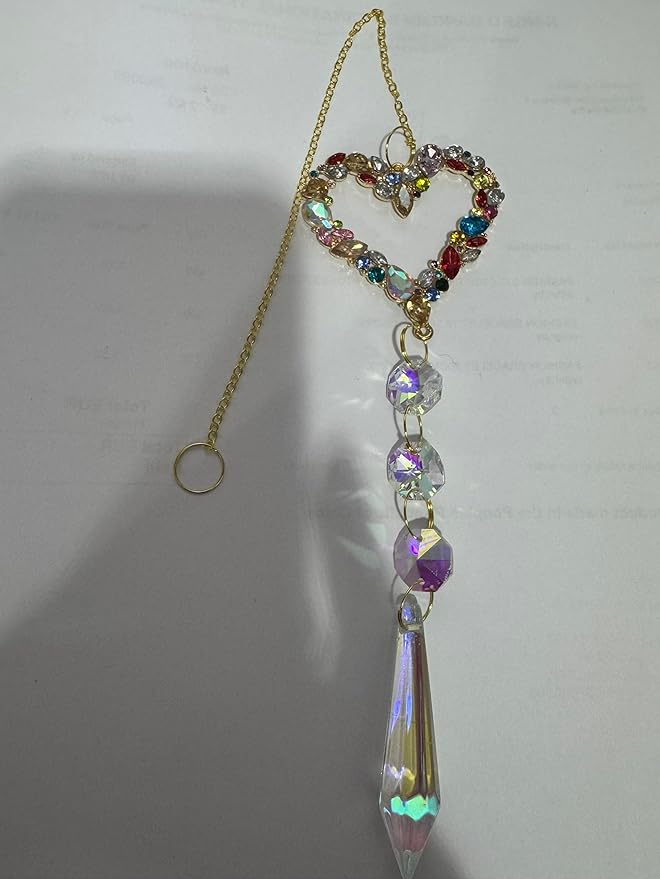 Crystal Suncatchers Hanging Ornaments, Rainbow Maker Sun Catchers Indoor Window Garden Decor Gift Indoor Window Home Car Decor Gift