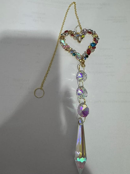 Crystal Suncatchers Hanging Ornaments, Rainbow Maker Sun Catchers Indoor Window Garden Decor Gift Indoor Window Home Car Decor Gift