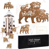 Pug Gifts for Pug Lovers - Pug Gifts Wind Chimes for Women Men, Pet Dog Owners Birthday Housewarming Christmas Festival Present, Wind Chimes for Outside Porch Patio Yard Garden Decor