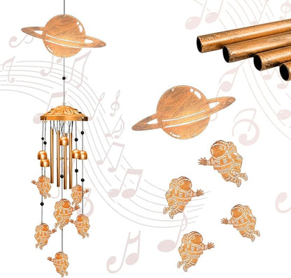 Astronaut Wind Chimes for Outside - Planet Astronauts Windchimes Outdoors Gifts for Women Men/Memorial Gift/Birthday Gifts Outdoor/Indoors, Garden Decor, Patio, Home, Porch, Yard Decorations