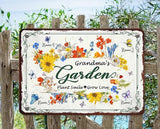 Personalized Metal Signs with Name Made in USA Custom Vintage Garden Sign Waterproof Vintage Decorative Metal Print for Wall Decor Customized Home Garden Ideas Gifts Artwork Prints for Yard Ourdoor