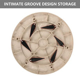 4Pcs Large Stepping Stones Outdoor Garden Walkway, Durable Plastic Pavers for Patio, Pathway, and Landscaping, Weatherproof Stepping Stones with Ground Stakes for Easy Installation