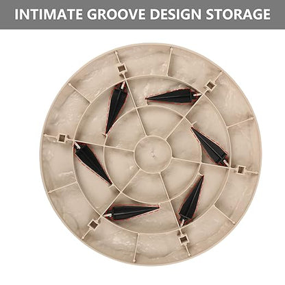 4Pcs Large Stepping Stones Outdoor Garden Walkway, Durable Plastic Pavers for Patio, Pathway, and Landscaping, Weatherproof Stepping Stones with Ground Stakes for Easy Installation