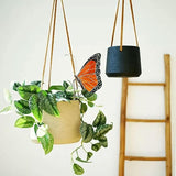 Stained Butterfly Plant Sun Catcher for Gardens, Or Patios Plant Gifts (Orange)