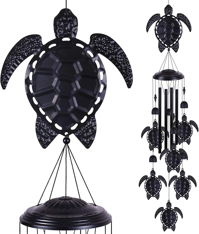Sea Turtles Wind Chimes Outdoor Decoration, Turtle Wind Catcher, Retro Wind Bells, Memorial Wind Chime, Blessing Windchimes for Home,Balcony,Yard,Room,Xmas,Party,Indoor,Garden Decor, Gifts for Mom