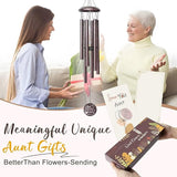 Gifts for Aunt, 25''Wind Chimes, Birthday Gifts for Aunt from Nephew Niece, Best Aunts Ever Gift for Women,Thanksgiving,Christmas Day Gift Ideas for Love Rreminder.