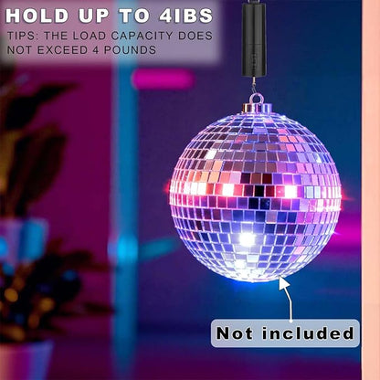 Slow Rotating Disco Ball Motor Battery Operated, Small Hanging Display Ornament Spinner, Spinning Crib Mobile Motor for Kinetic Wind Spinner, Wind Chimes, Mirror Ball, Automatic Whirl Decor