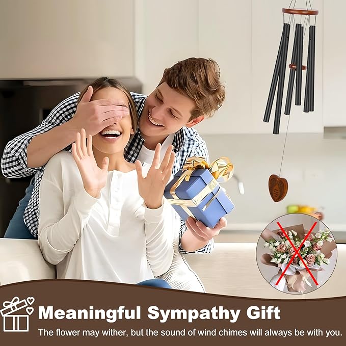 Memorial Gifts for Loss of Mother,Windchimes in Memory of a Loved One Sympathy Gifts for Loss of Mom Memorial Wind Chimes for Loss of Mother Remembrance Bereavement Condolence Gifts