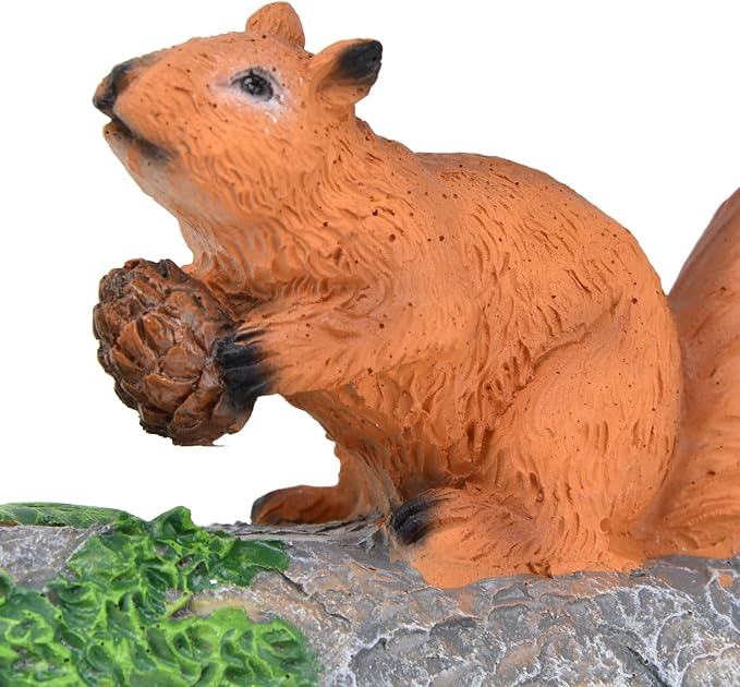 Statue Fine Carving Animal Ornament for Garden Flowerpot Porch Gazebo Decorative Figurine
