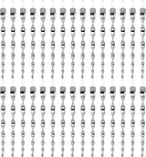 Besmon Woodpecker Bird Scare Devices，Reflective Scare Rods Control Device to Keep Birds Away from Patio Pool（Christmas Reflective Strip Hanging Home as Decoration） (30PCS)