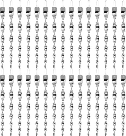 Besmon Woodpecker Bird Scare Devices，Reflective Scare Rods Control Device to Keep Birds Away from Patio Pool（Christmas Reflective Strip Hanging Home as Decoration） (30PCS)