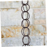 VOSAREA Decorative Copper Gutter Downspout Chain 1M Garden Rainwater Diverter Hummingbird Design for Outdoor Winter Drainage