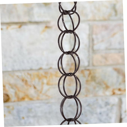 VOSAREA Decorative Copper Gutter Downspout Chain 1M Garden Rainwater Diverter Hummingbird Design for Outdoor Winter Drainage
