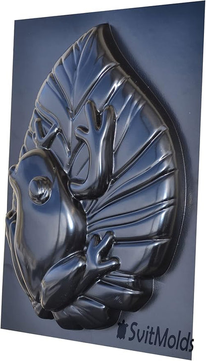 Concrete Mold DIY Outdoor Decor Leafs Frog Concrete Cement Mold Garden Decor Mould Statue for Garden (D69)