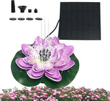 Solar Fountain - Decorative Bird Bath Water Feature, Eco-Friendly Design | Solar-Powered Fountain Pump with Assorted Nozzles, Ideal Enhancement for Ponds, Pools, and Creating A Outdoor